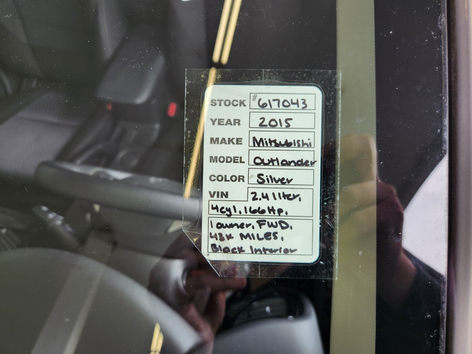 mitsubishi outlander 2015 JA4AD2A34FZ012843 image mitsubishi outlander 2015 JA4AD2A34FZ012843 image