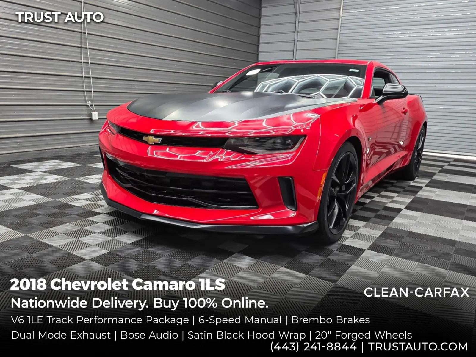 chevrolet camaro 2018 1G1FA1RS0J0149259 image chevrolet camaro 2018 1G1FA1RS0J0149259 image