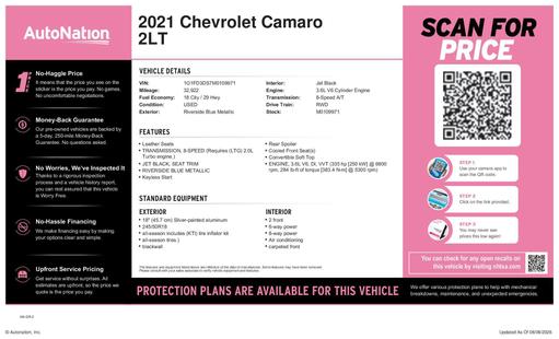 chevrolet camaro 2021 1G1FD3DS7M0109971 image chevrolet camaro 2021 1G1FD3DS7M0109971 image