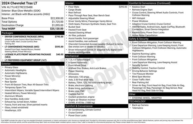 chevrolet trax 2024 KL77LHE27RC225488 image chevrolet trax 2024 KL77LHE27RC225488 image