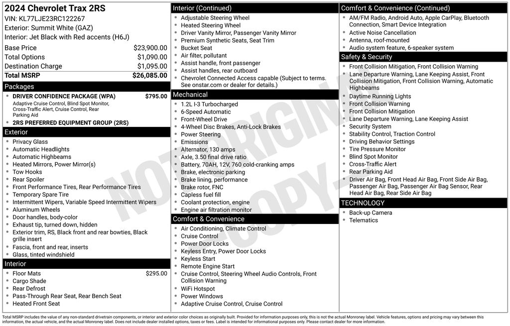 chevrolet trax 2024 KL77LJE23RC122267 image chevrolet trax 2024 KL77LJE23RC122267 image