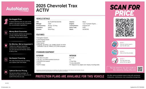 chevrolet trax 2025 KL77LKEP3SC005795 image chevrolet trax 2025 KL77LKEP3SC005795 image