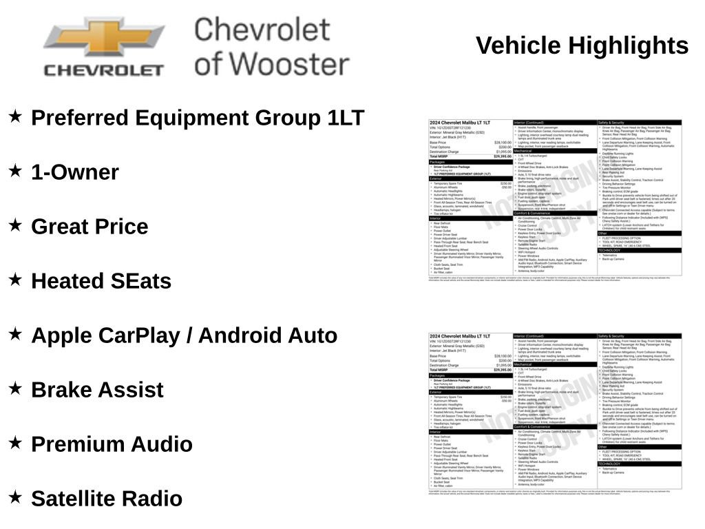 chevrolet malibu 2024 1G1ZD5ST2RF121230 image chevrolet malibu 2024 1G1ZD5ST2RF121230 image