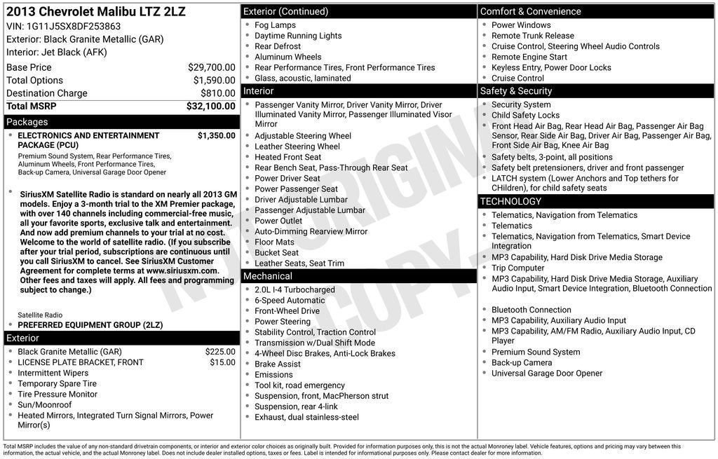 chevrolet malibu 2013 1G11J5SX8DF253863 image chevrolet malibu 2013 1G11J5SX8DF253863 image