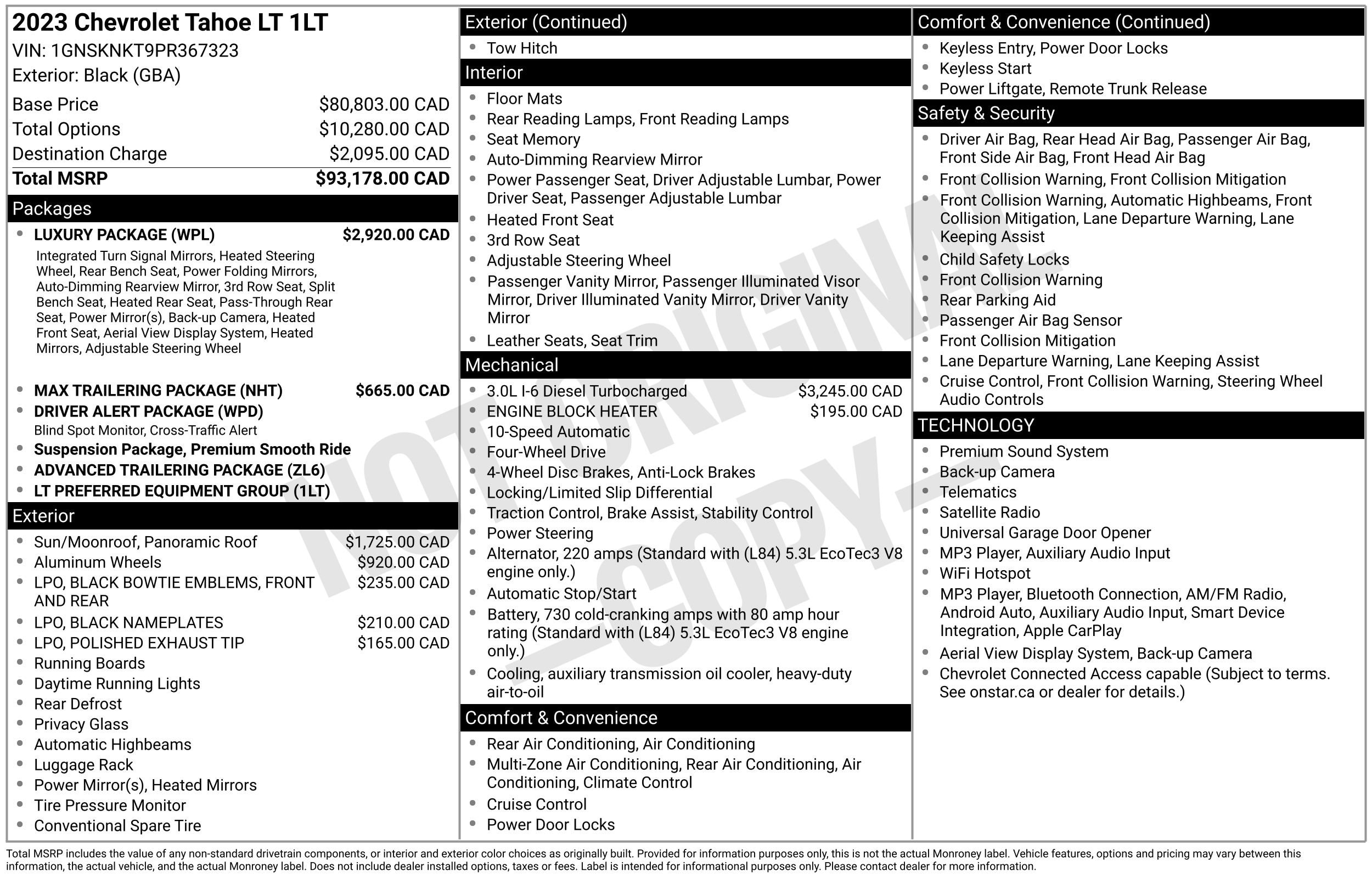 chevrolet tahoe 2023 1GNSKNKT9PR367323 image chevrolet tahoe 2023 1GNSKNKT9PR367323 image