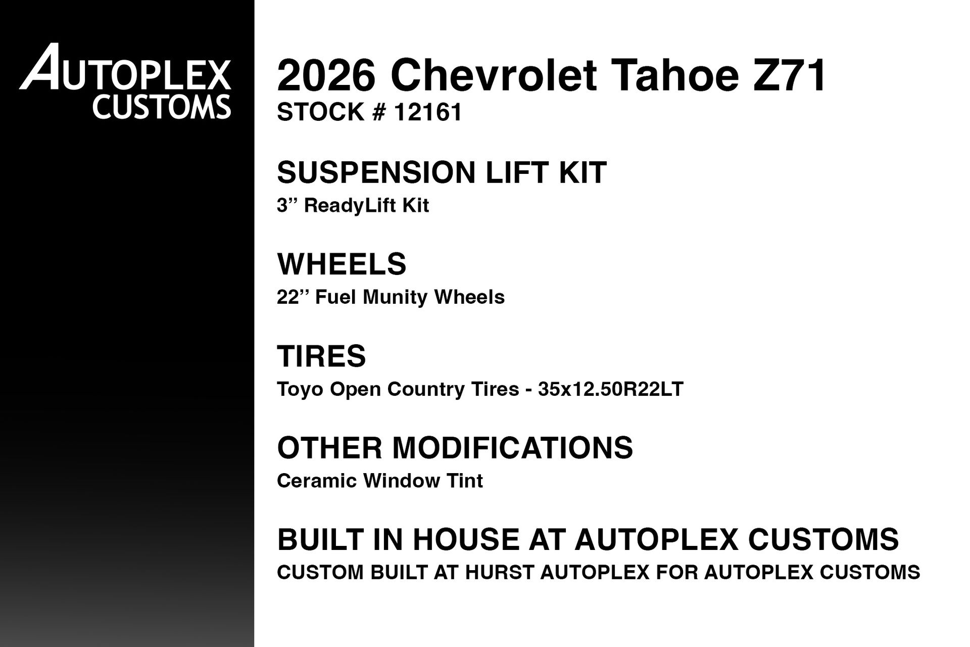 chevrolet tahoe 2026 1GNS6PKD6TR409403 image chevrolet tahoe 2026 1GNS6PKD6TR409403 image