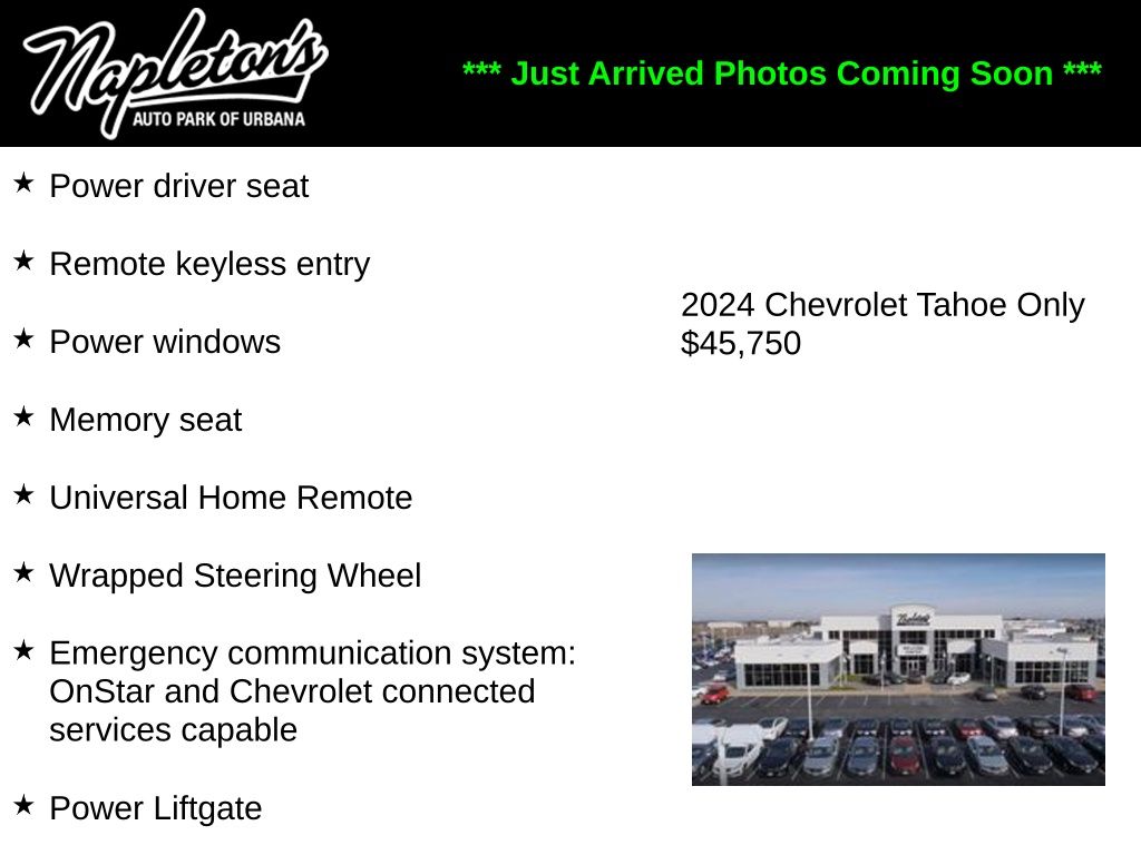 chevrolet tahoe 2024 1GNSKNKD4RR188800 image chevrolet tahoe 2024 1GNSKNKD4RR188800 image