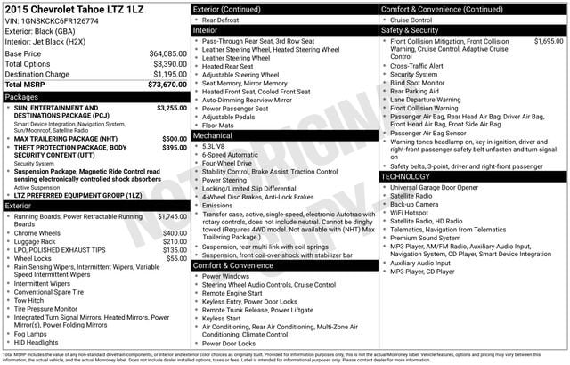 chevrolet tahoe 2015 1GNSKCKC6FR126774 image chevrolet tahoe 2015 1GNSKCKC6FR126774 image