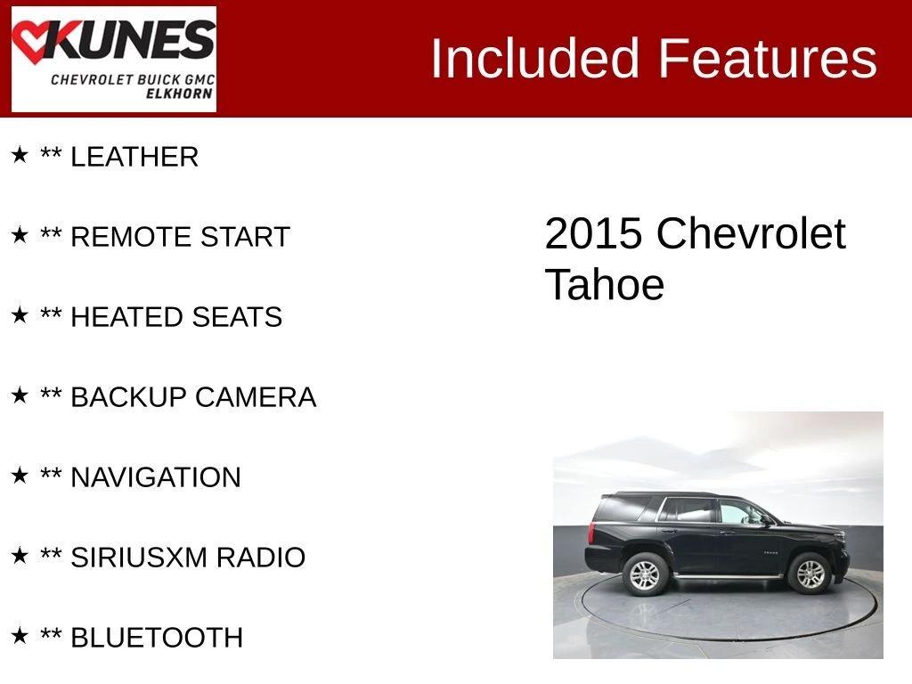 chevrolet tahoe 2015 1GNSKBKC2FR160558 image chevrolet tahoe 2015 1GNSKBKC2FR160558 image