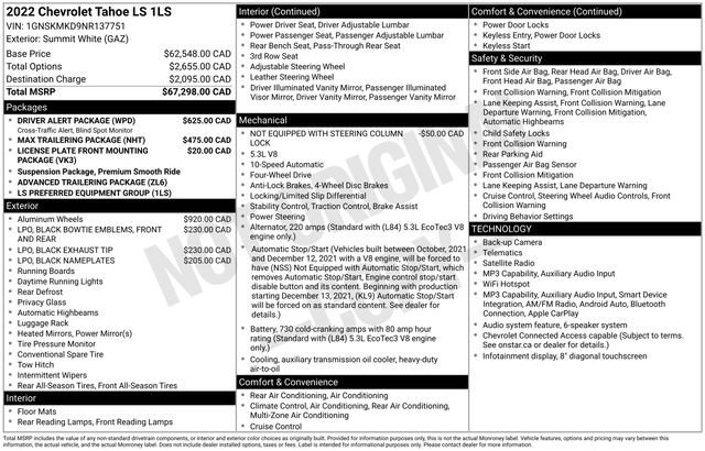 chevrolet tahoe 2022 1GNSKMKD9NR137751 image chevrolet tahoe 2022 1GNSKMKD9NR137751 image