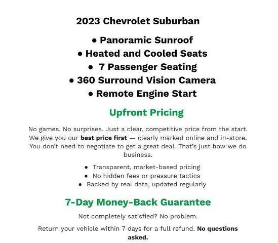 chevrolet suburban 2023 1GNSKEKTXPR396622 image chevrolet suburban 2023 1GNSKEKTXPR396622 image