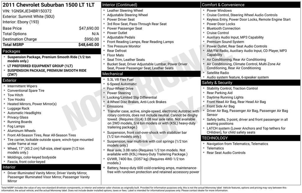 chevrolet suburban 2011 1GNSKJE34BR150372 image chevrolet suburban 2011 1GNSKJE34BR150372 image
