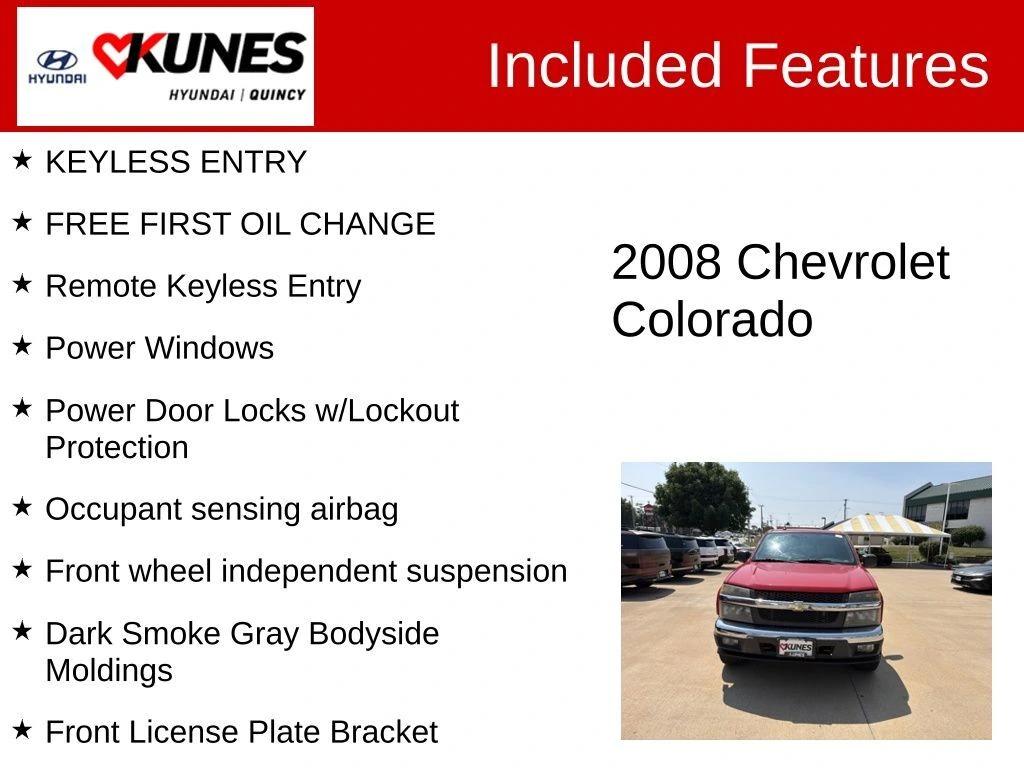 chevrolet colorado 2008 1GCDT19EX88158940 image chevrolet colorado 2008 1GCDT19EX88158940 image