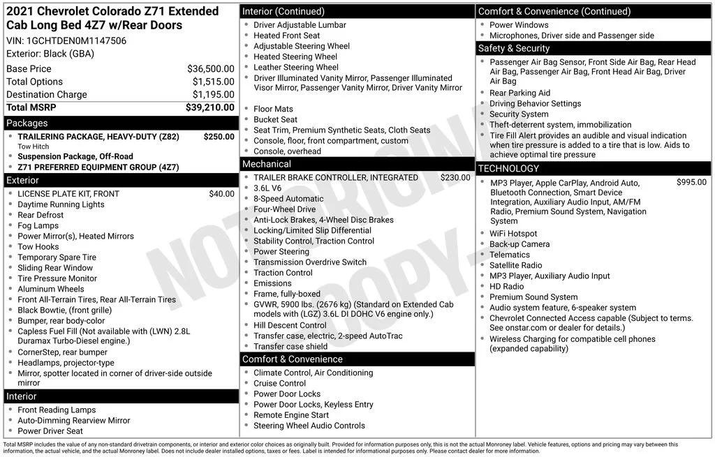 chevrolet colorado 2021 1GCHTDEN0M1147506 image chevrolet colorado 2021 1GCHTDEN0M1147506 image