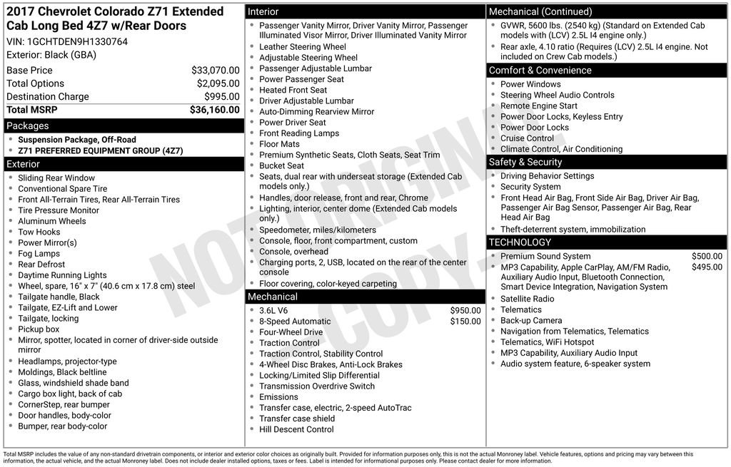 chevrolet colorado 2017 1GCHTDEN9H1330764 image chevrolet colorado 2017 1GCHTDEN9H1330764 image