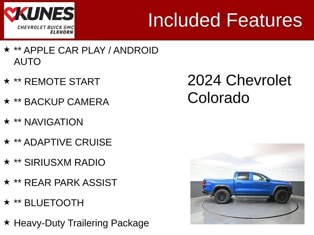 chevrolet colorado 2024 1GCPTEEK0R1147990 image chevrolet colorado 2024 1GCPTEEK0R1147990 image