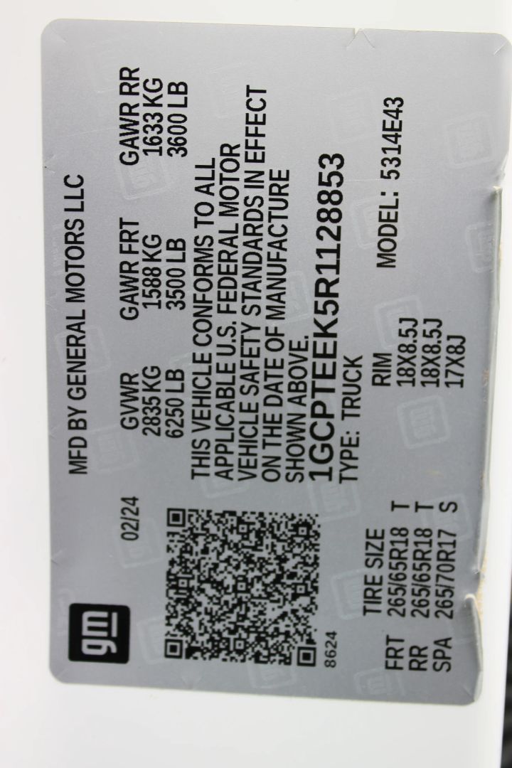 chevrolet colorado 2024 1GCPTEEK5R1128853 image chevrolet colorado 2024 1GCPTEEK5R1128853 image