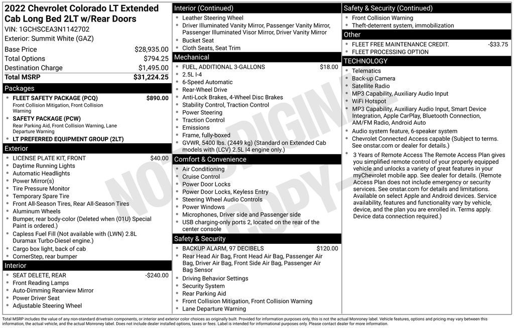 chevrolet colorado 2022 1GCHSCEA3N1142702 image chevrolet colorado 2022 1GCHSCEA3N1142702 image
