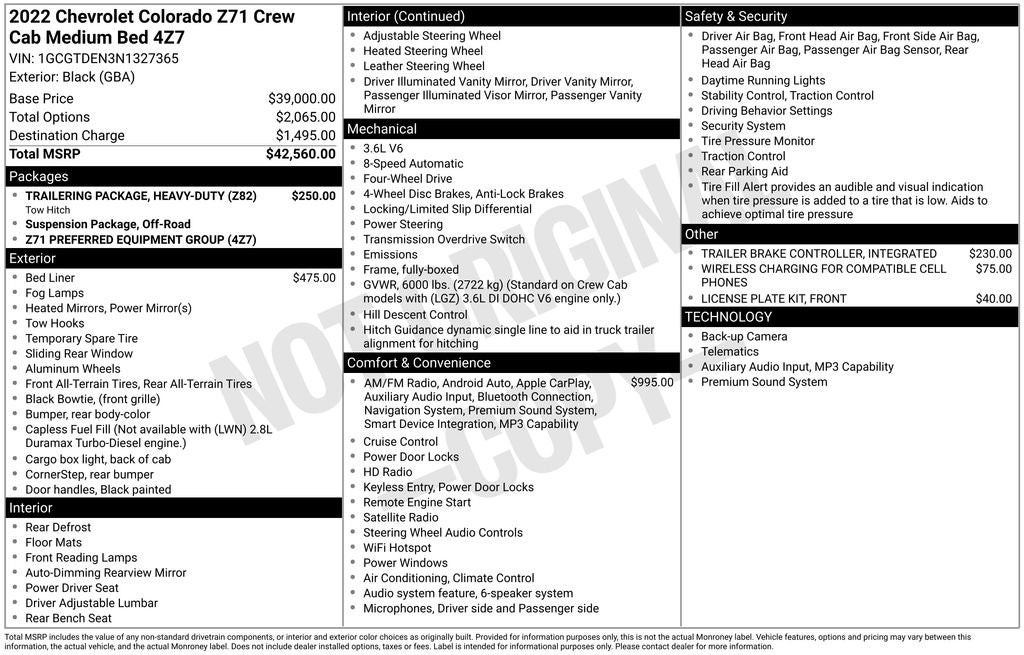chevrolet colorado 2022 1GCGTDEN3N1327365 image chevrolet colorado 2022 1GCGTDEN3N1327365 image