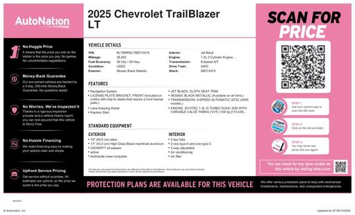 chevrolet trailblazer 2025 KL79MRSL7SB213474 image chevrolet trailblazer 2025 KL79MRSL7SB213474 image