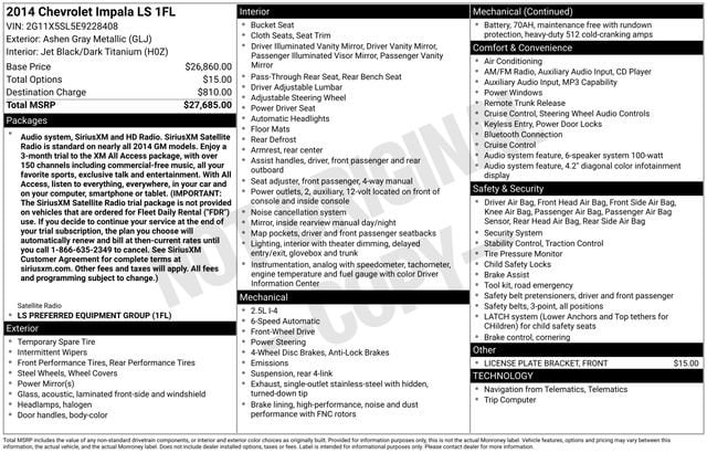 chevrolet impala 2014 2G11X5SL5E9228408 image chevrolet impala 2014 2G11X5SL5E9228408 image