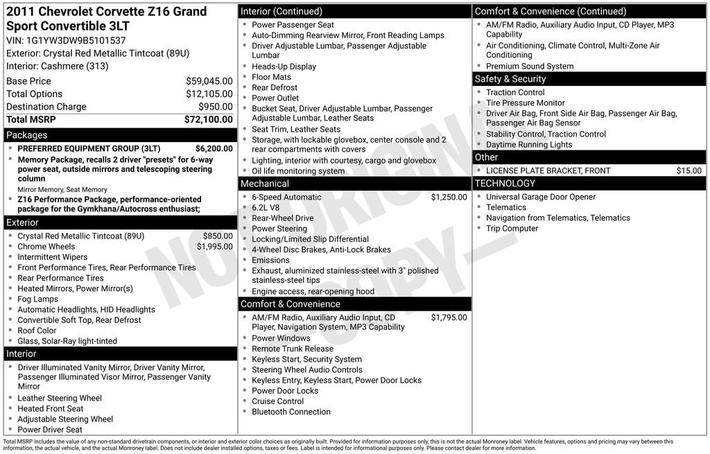 chevrolet corvette 2011 1G1YW3DW9B5101537 image chevrolet corvette 2011 1G1YW3DW9B5101537 image