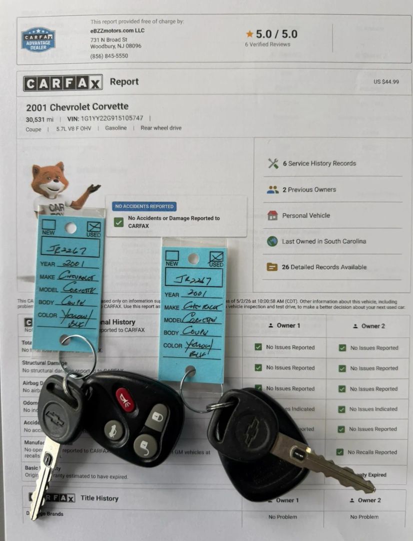 chevrolet corvette 2001 1G1YY22G915105747 image chevrolet corvette 2001 1G1YY22G915105747 image