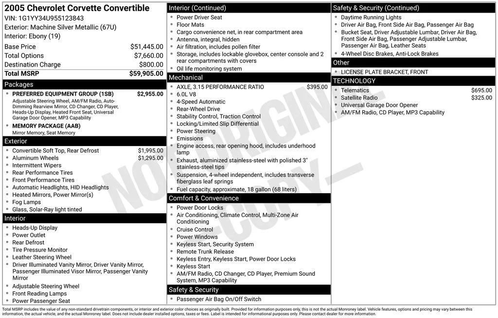 chevrolet corvette 2005 1G1YY34U955123843 image chevrolet corvette 2005 1G1YY34U955123843 image