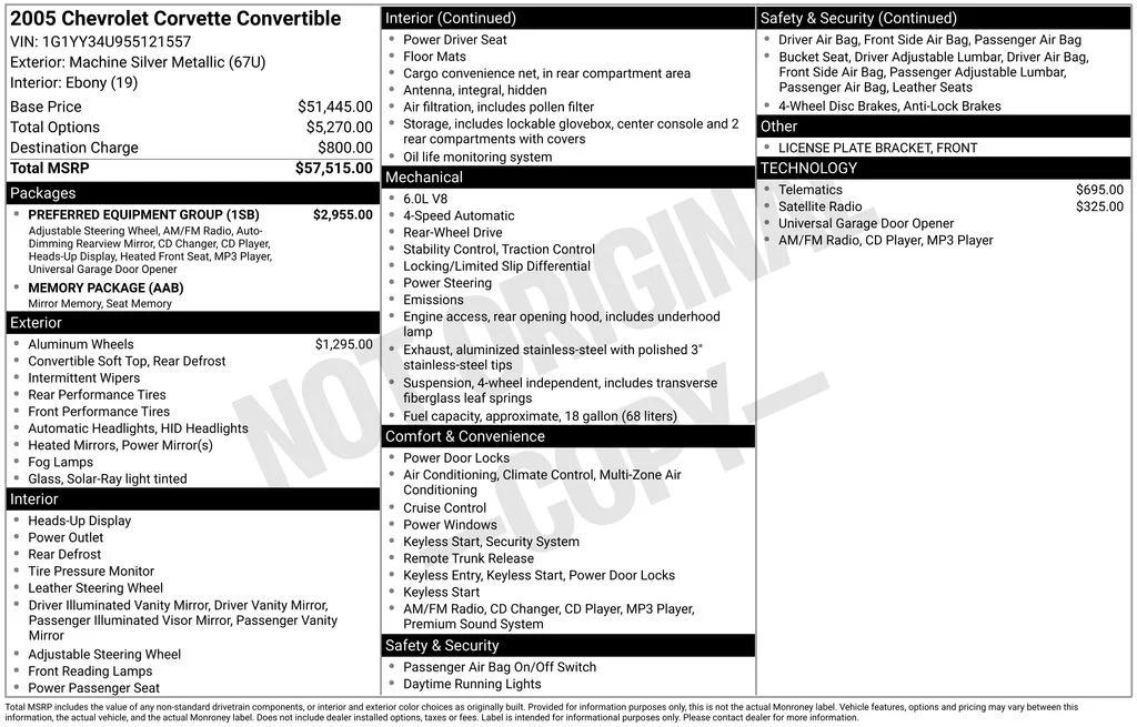 chevrolet corvette 2005 1G1YY34U955121557 image chevrolet corvette 2005 1G1YY34U955121557 image