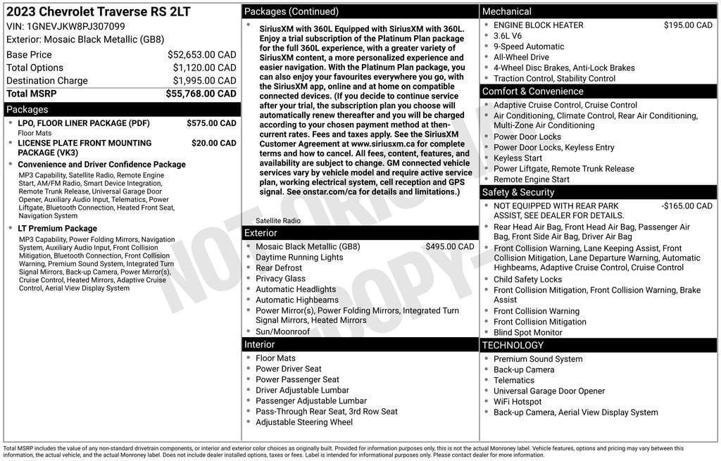 chevrolet traverse 2023 1GNEVJKW8PJ307099 image chevrolet traverse 2023 1GNEVJKW8PJ307099 image
