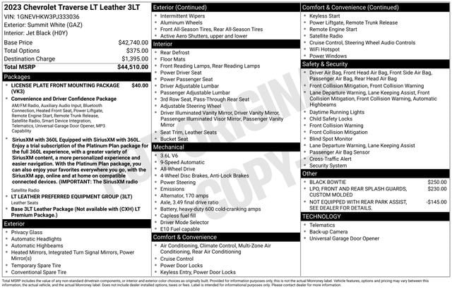 chevrolet traverse 2023 1GNEVHKW3PJ333036 image chevrolet traverse 2023 1GNEVHKW3PJ333036 image