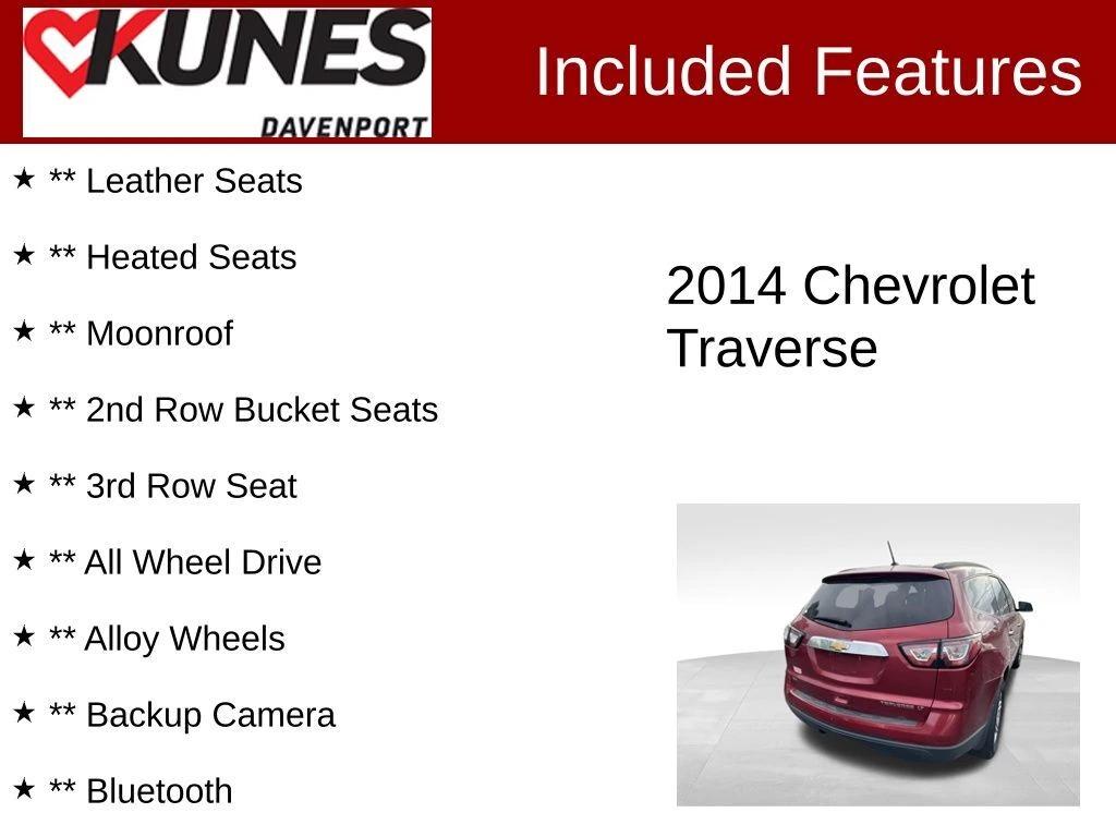 chevrolet traverse 2014 1GNKVHKD7EJ160426 image chevrolet traverse 2014 1GNKVHKD7EJ160426 image