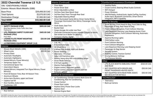 chevrolet traverse 2022 1GNEVFKW4NJ145028 image chevrolet traverse 2022 1GNEVFKW4NJ145028 image