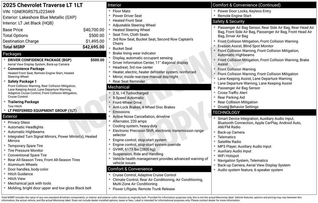 chevrolet traverse 2025 1GNERGRS7SJ223469 image chevrolet traverse 2025 1GNERGRS7SJ223469 image