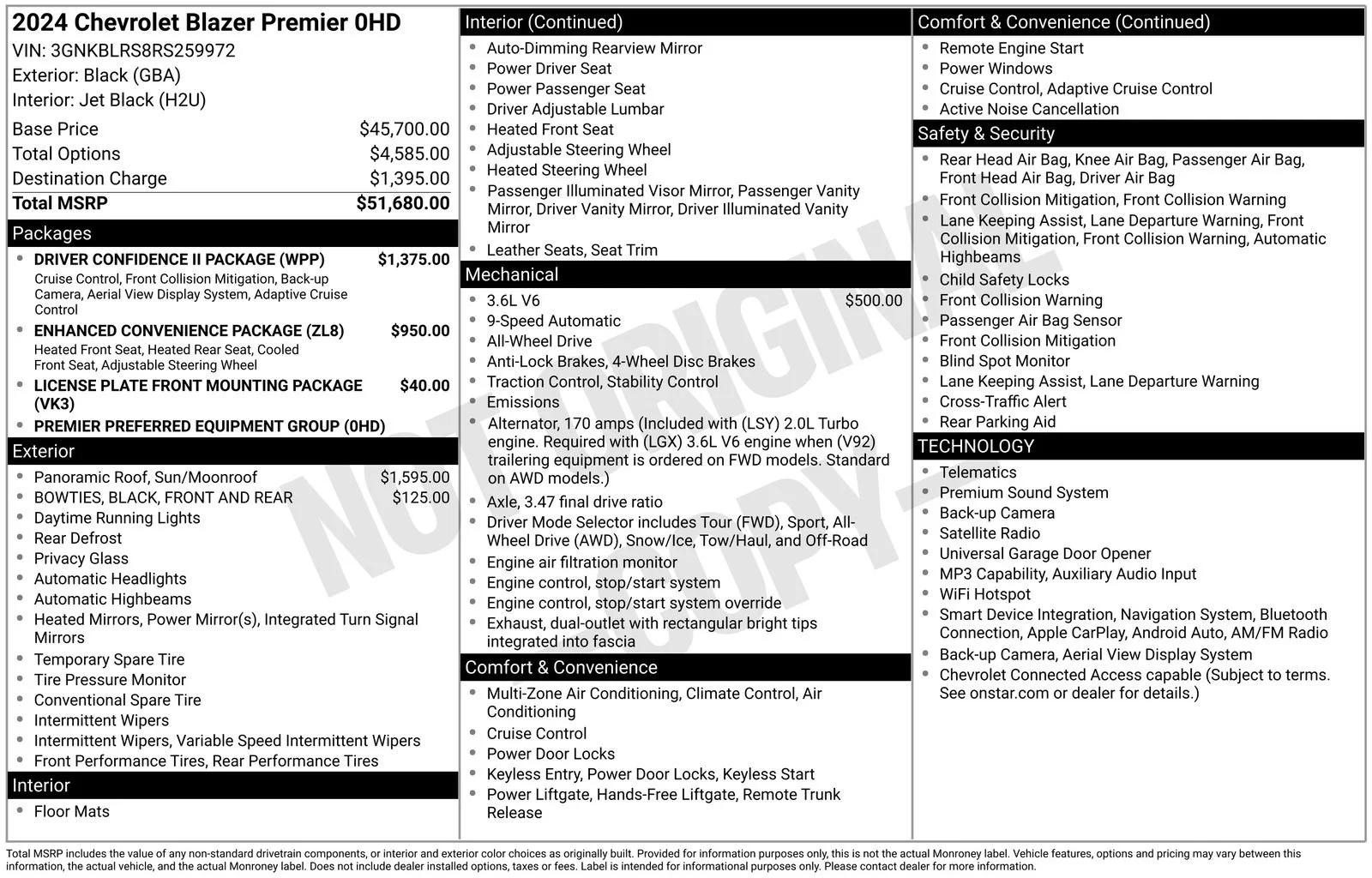 chevrolet blazer 2024 3GNKBLRS8RS259972 image chevrolet blazer 2024 3GNKBLRS8RS259972 image
