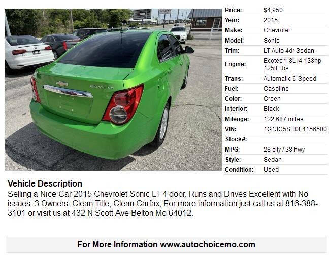 chevrolet sonic 2015 1G1JC5SH0F4156500 image chevrolet sonic 2015 1G1JC5SH0F4156500 image