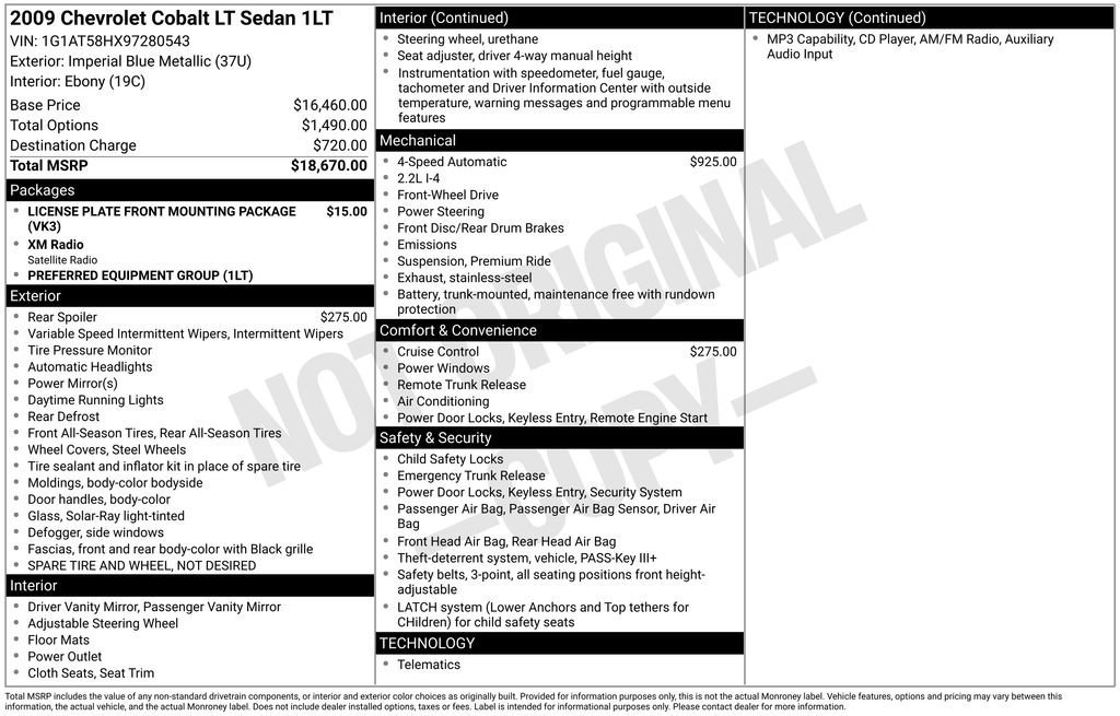 chevrolet cobalt 2009 1G1AT58HX97280543 image chevrolet cobalt 2009 1G1AT58HX97280543 image