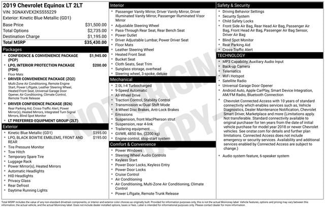 chevrolet equinox 2019 3GNAXVEX2KS555229 image chevrolet equinox 2019 3GNAXVEX2KS555229 image