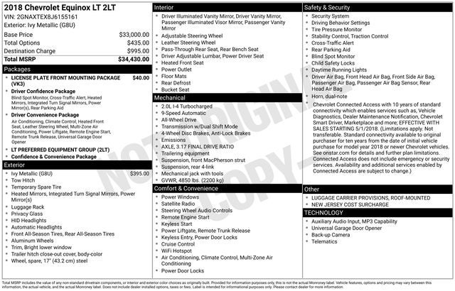 chevrolet equinox 2018 2GNAXTEX8J6155161 image chevrolet equinox 2018 2GNAXTEX8J6155161 image