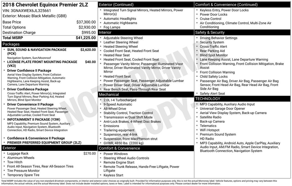 chevrolet equinox 2018 3GNAXWEX6JL325661 image chevrolet equinox 2018 3GNAXWEX6JL325661 image