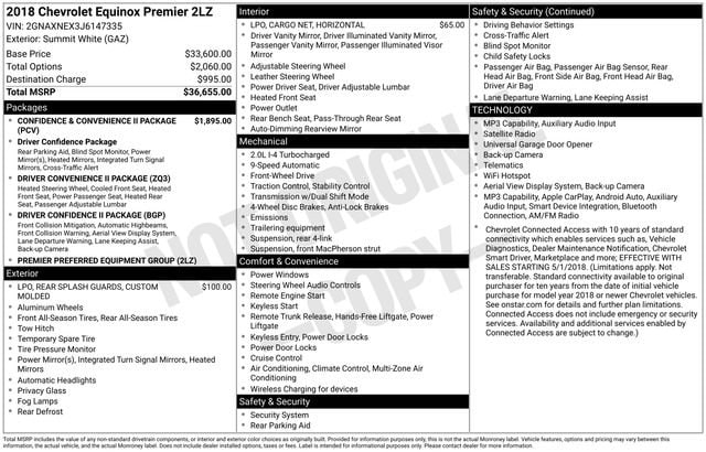 chevrolet equinox 2018 2GNAXNEX3J6147335 image chevrolet equinox 2018 2GNAXNEX3J6147335 image