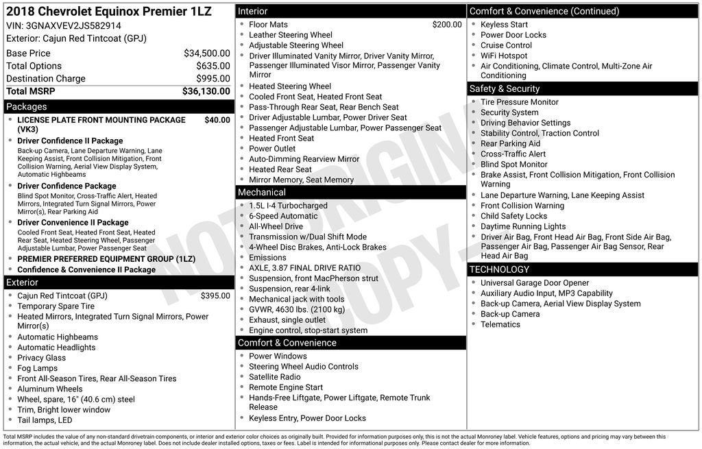 chevrolet equinox 2018 3GNAXVEV2JS582914 image chevrolet equinox 2018 3GNAXVEV2JS582914 image