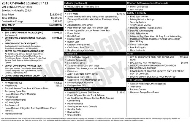 chevrolet equinox 2018 2GNAXJEV3J6314302 image chevrolet equinox 2018 2GNAXJEV3J6314302 image