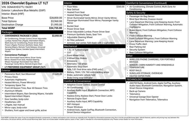 chevrolet equinox 2026 3GNAXHEG7TL156281 image chevrolet equinox 2026 3GNAXHEG7TL156281 image