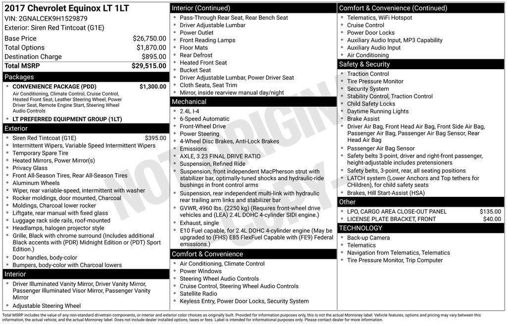 chevrolet equinox 2017 2GNALCEK9H1529879 image chevrolet equinox 2017 2GNALCEK9H1529879 image