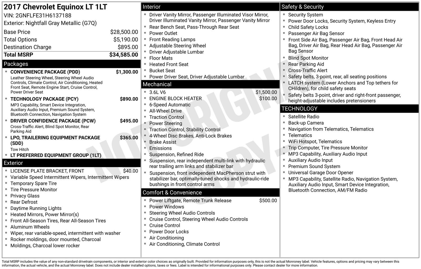 chevrolet equinox 2017 2GNFLFE31H6137188 image chevrolet equinox 2017 2GNFLFE31H6137188 image