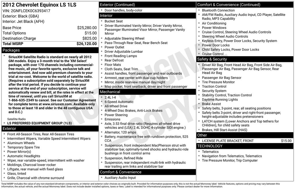 chevrolet equinox 2012 2GNFLCEK0C6393417 image chevrolet equinox 2012 2GNFLCEK0C6393417 image