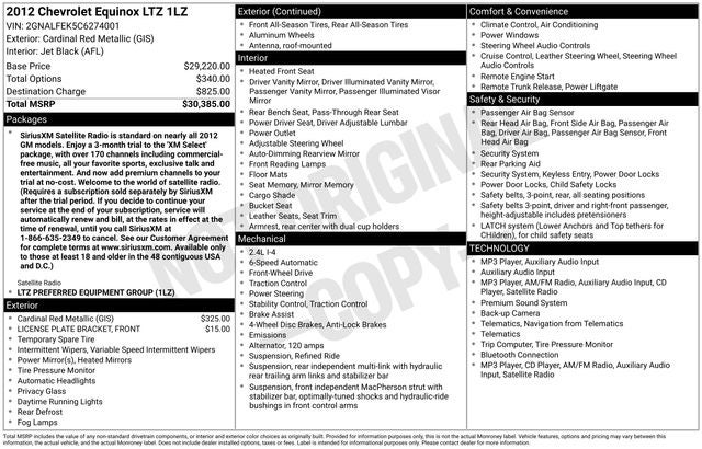 chevrolet equinox 2012 2GNALFEK5C6274001 image chevrolet equinox 2012 2GNALFEK5C6274001 image