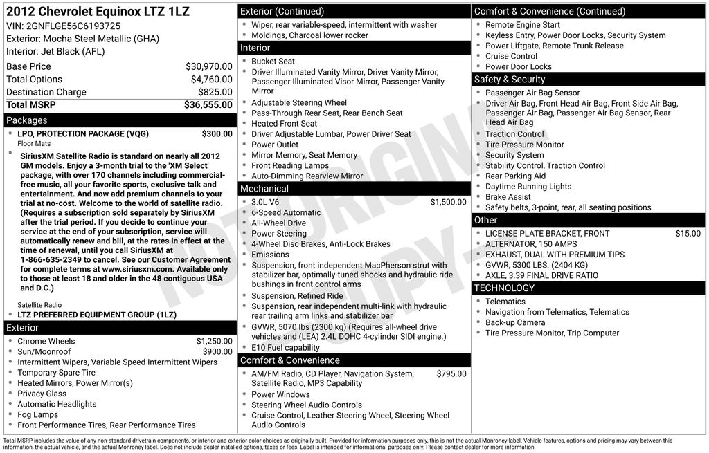 chevrolet equinox 2012 2GNFLGE56C6193725 image chevrolet equinox 2012 2GNFLGE56C6193725 image