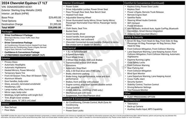 chevrolet equinox 2024 3GNAXKEG0RS142301 image chevrolet equinox 2024 3GNAXKEG0RS142301 image